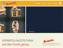 Tablet Screenshot of brimatic-vermessungstechnik.de